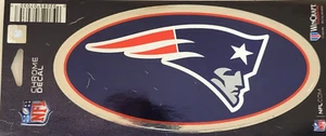 NFL New England Patriots - 5,5" x 2,75" Chrom Aufkleber, Neu - Bild 1 von 1