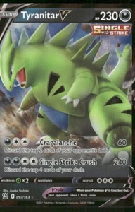 Pokemon Tcg SWSH NM Battle Styles Tyranitar V #97 - Picture 1 of 2