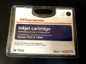 Office Depot Ink Cartridge for Epson T013, T0501 Black T013201 S020187 S020093 - Picture 1 of 2