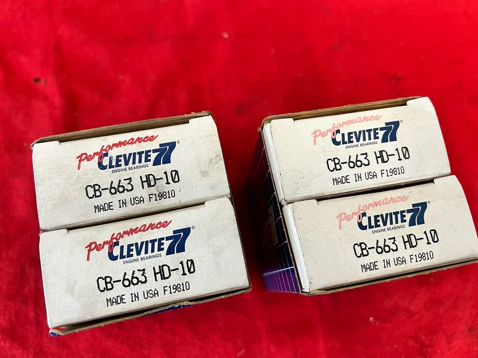 SMALLBLOCK CHEVY CB663HD-10 DOWELED ROD BEARINGS -.010" under - Image 1 of 3