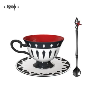 Official MIHOYO Genshin Impact Arlecchino Coffee Cup Mug Ceramic Tea Set Gift - Picture 1 of 10