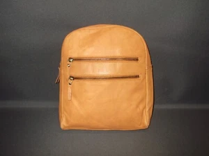 ROWALLAN BROWN / TAN HAND MADE FINE LEATHER BACKPACK / RUCKSACK BAG - Picture 1 of 12
