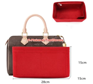 Felt Organizer Insert Liner Shaper Inner Bag For LV Speedy 30 S100 - Picture 1 of 7