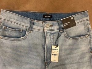 EXPRESS Jeans Size 8 R Womens Blue Denim - Picture 1 of 3