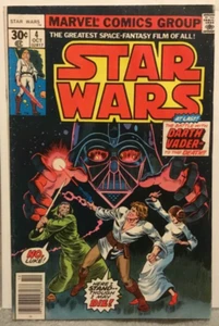 Star Wars v1/04 RAW B (DEATH: OBI-WAN KENOBI, 30-CENT SQUARE PRICE BOX) 1977 MCU - Bild 1 von 12