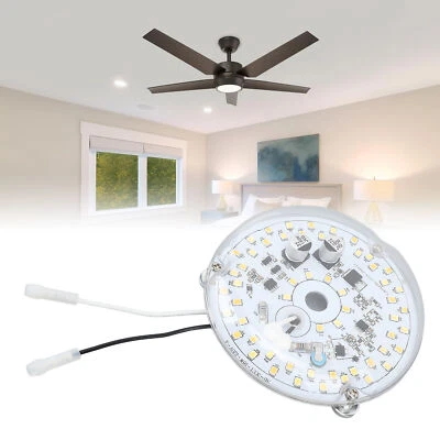 3.93 Inch LED Ceiling Fan Light AC 120V 18W 2000LM 3 Color JY - Image 1 of 4