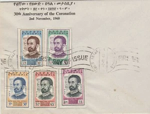 1960 Etiopía Coronación 5 Val FDC MF72636 - Imagen 1 de 1