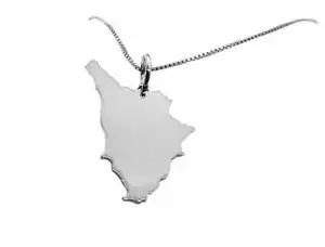 Collana Regione Toscana Argento 925 Uomo Donna Incisione Personalizzata Regalo - Foto 1 di 2