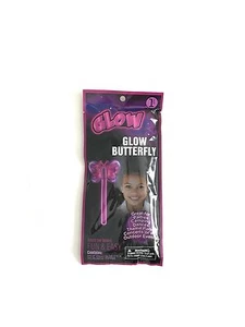 Purple Butterfly Glow in the Dark Magic Wand Light Stick 8 Inches - Picture 1 of 1