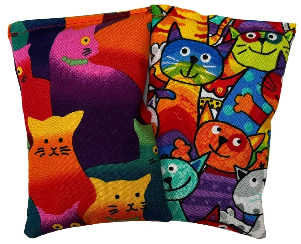 Catnip Pillows 2 Pack- Crazy Cat 3 -V2, New Design, Free Ship -- Made in the USA - Image 1 of 1