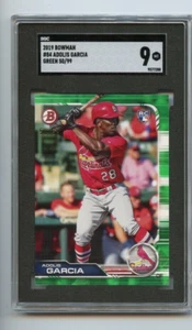 2019 Bowman Adolis Garcia Cardinals Green #84 RC ⭐️💥🎯SGC Graded 9 50/99 - Imagen 1 de 2
