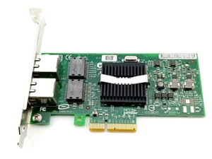 HP NC360T Intel PRO/1000PT Dual Port Server Adapter FP 412651-001 412646-001 - Afbeelding 1 van 3
