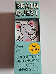 Brain Quest Ages 3 - 4  300 Questions And Answers Smart Start 4th Edition - Picture 1 of 18
