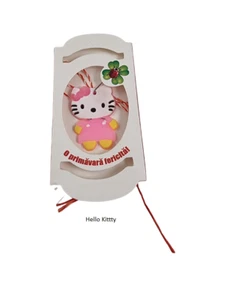 Martisor, Märzchen, Breloque, Pendentif Comme Hello Kitty De Gummi pour Enfants - Imagen 1 de 1