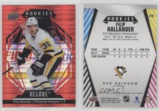 2022-23 Upper Deck Allure Rookies Red Rainbow Filip Hallander #112 Rookie RC