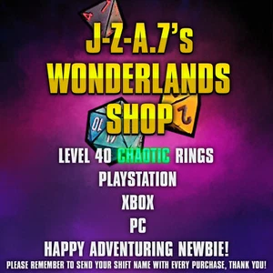 PS/XBOX/PC Tiny Tina's Wonderlands LEVEL 40 CHAOTIC RINGS - Picture 1 of 23