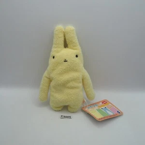 Shinada Company C3005 Yellow Rabbit Plush 7" Fumofumo san Toy TAG Doll - Picture 1 of 6