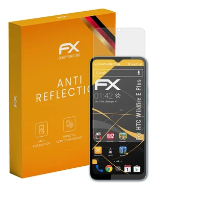 atFoliX 3x Screen Protection Film for HTC Wildfire E Plus matt&shockproof - Image 1 of 4