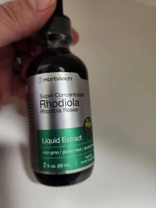 Rhodiola Rosea Tincture 2 fl oz, Super Concentrated Non-GMO Gluten Free Horbaach - Picture 1 of 4