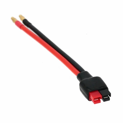 DC Power Charging 2-Pole 45A to 4mm Banana binding post Supply Cable 12AWG 6inch - Image 1 of 4