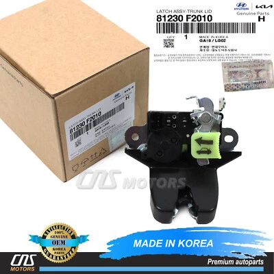⭐GENUINE⭐ Trunk Lock Latch Actuator for 2017-2020 Hyundai Elantra 81230F2010 Foto 1 de 4
