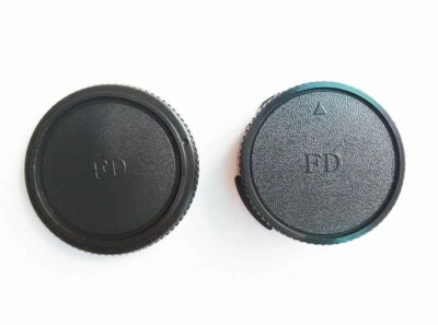 Body Cap and Rear Lens Cap for Canon FD Mount Lenses Fast US Shipping - Image 1 of 4