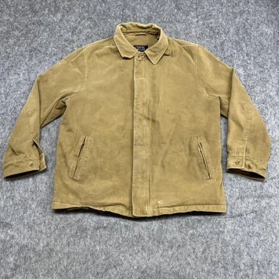Camel Active Jacket Mens 50 Tan Beige Plaid Lined Full Zip Button Pockets Work - Image 1 of 4