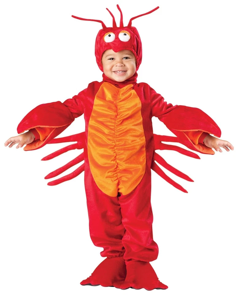 Disfraz Lil Lobster Deluxe Vida Marina Animal Marisco Niño Unisex Niñas Niños Foto 1 de 1