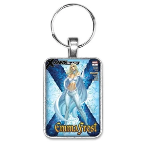 X-MEN Black EMMA FROST #1 Sexy J. Scott Campbell COVER ART Key Ring or Necklace - Picture 1 of 10