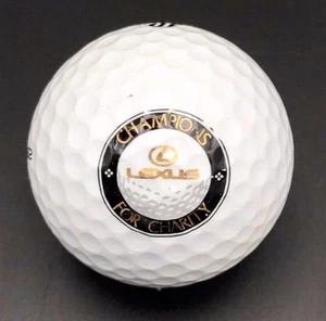 Pallina da golf Lexus Champions for Carity logo (1) Precept MC Spin 392 usata - Foto 1 di 3