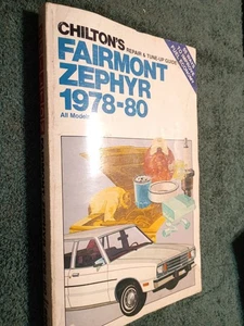 1978-1980 FORD FAIRMONT / MERCURY ZEPHYR SHOP MANUAL / CHILTON'S BOOK 1979 - Picture 1 of 5
