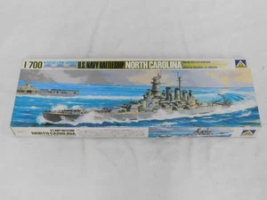 1/700 Aoshima USN Battleship NORTH CAROLINA Water Line Series Plastic Model Kit - Picture 1 of 2
