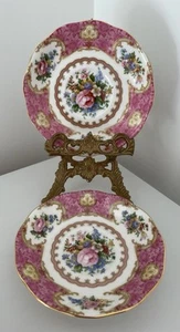 Royal Albert Vintage Lady Carlyle Tea Saucers X2 Excellent Condition - Picture 1 of 11