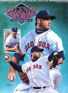 BOSTON RED SOX-Roger Clemens-Legends Sports Magazine-also Mario Lemieux-May 1992 - Picture 1 of 4