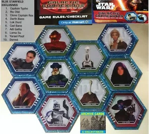 2015 Topps Star Wars Galactic Connexions Wal*mart Exclusive Blue Starfield SET - Picture 1 of 4