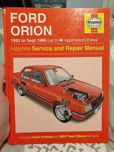 Ford Orion (Petrol) 1983-1990 Haynes Owners Workshop Manual - Picture 1 of 7