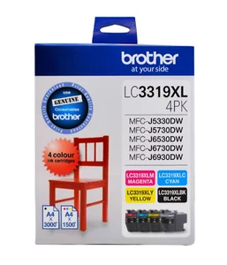 Brother LC 3319XL Ink Cartridges 4 Colour Value Pack Genuine - Picture 1 of 1