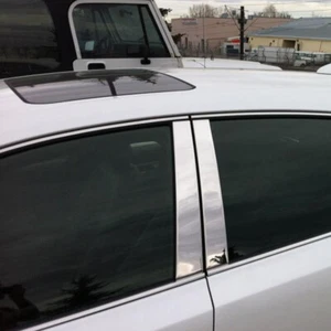 6X Silvery Pillar Post Door Trim Decal Sticker For Toyota Corolla E140 2007-2013 - Picture 1 of 10