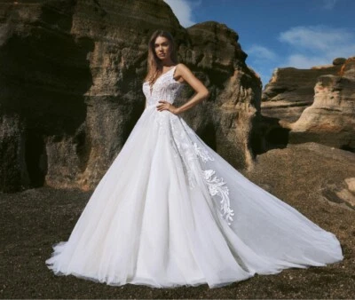 vestido de novia talla 12 pronovias skye blanco roto Foto 1 de 3