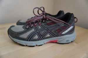 Asics Gel Venture 6 Trail Running Shoes Womens Size 7 Gray Pink - Picture 1 of 10