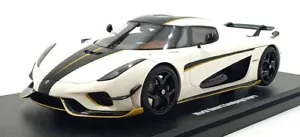 GT Spirit 1/18 Scale Resin GT913 - 2023 Koenigsegg Regera World Record - White - Picture 1 of 6