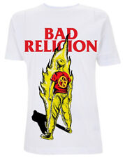 Bad Religion Boy On Fire White T-Shirt NEW OFFICIAL