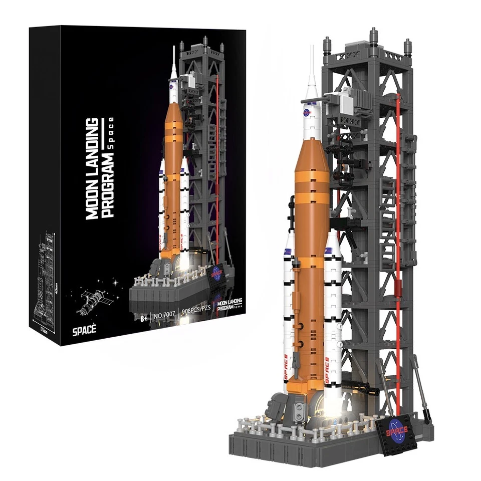 Connection Building Blocks Model Space Rocket 908 pieces Set Gift Kids Adults UK