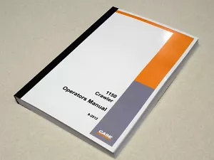 Case 1150 Raupenraupe Planierraupe Bedienerhandbuch Besitzer Wartungsbuch NEU - Bild 1 von 5