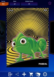 EPIC AURA SERIE 3 PASCAL YELLOW TOPPS DISNEY CARTA DIGITALE DA COLLEZIONE 2024 - Foto 1 di 2
