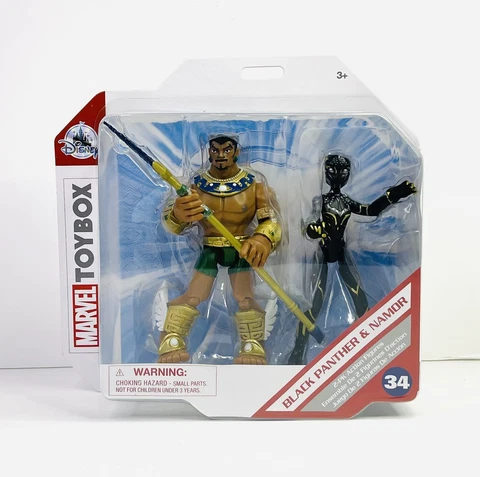Disney Marvel Black Panther And Namor Action Figure #34 Toybox Cover