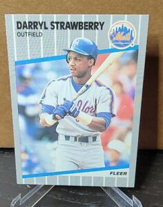 1989 Fleer Darryl Strawberry #49 Mets Yankees Dodgers