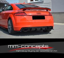 Spoiler Diffusor Heckansatz für Audi TT 8J Heckschürze Stoßstange