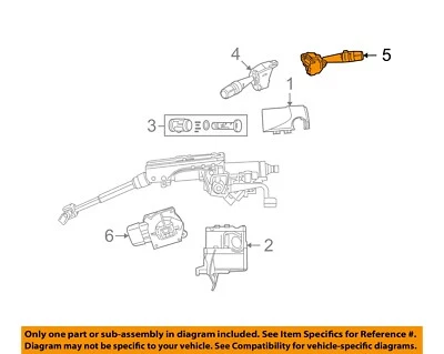 克莱斯勒 原始设备制造商 07-18 口径护罩,开关杠杆雨刮开关 68003215AD — 第 1/2 张图片