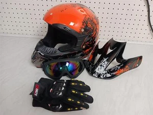 Offroad-Motorradhelm - Junior - Orange - Gr. S - Schrauben fehlen -- 2934/1401 - Bild 1 von 9